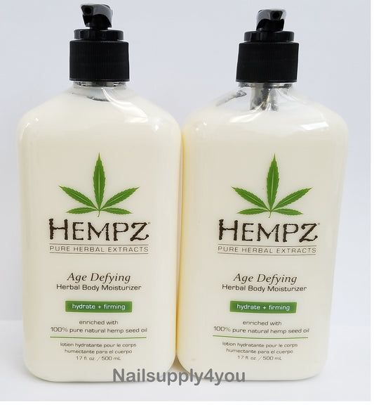 Hempz Pure Herbal Extract Lotion - Age Defying -17oz (Pack of 2)