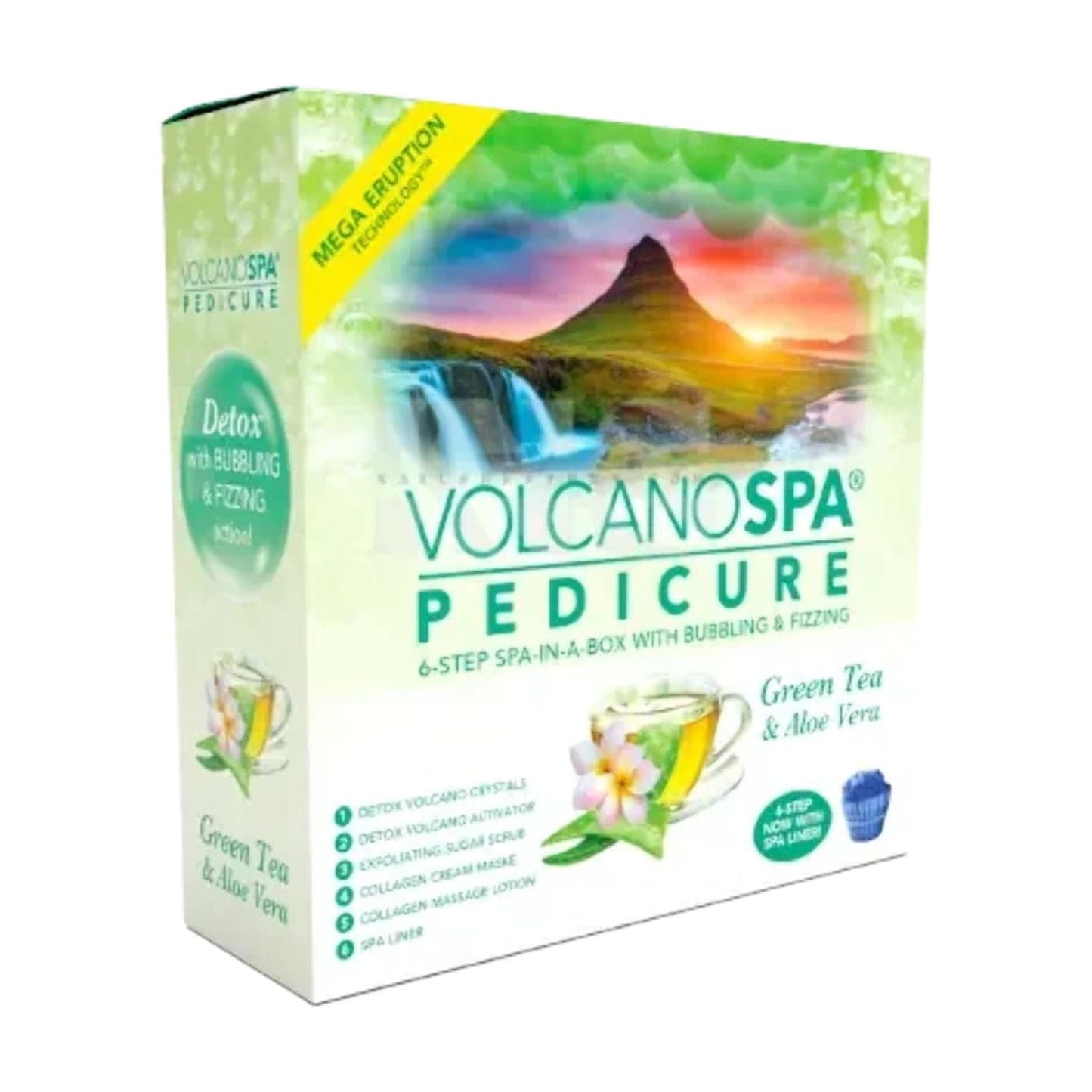 LA PALM Volcano Spa 6 Steps - Green Tea & Aloe Vera