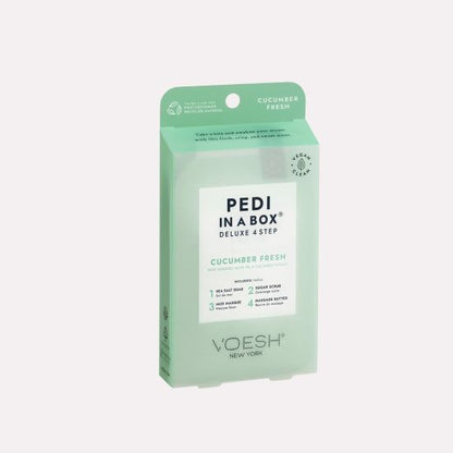 VOESH Deluxe Pedicure In A Box 4 In 1 (Case 50 packs) - Cucumber Fresh