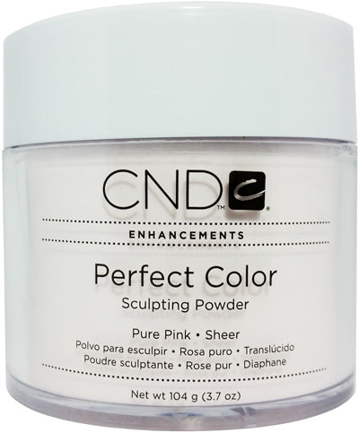 CND Perfect color sculpting acrylic Manicure nail powder - PURE PINK (SHEER) 3.7OZ