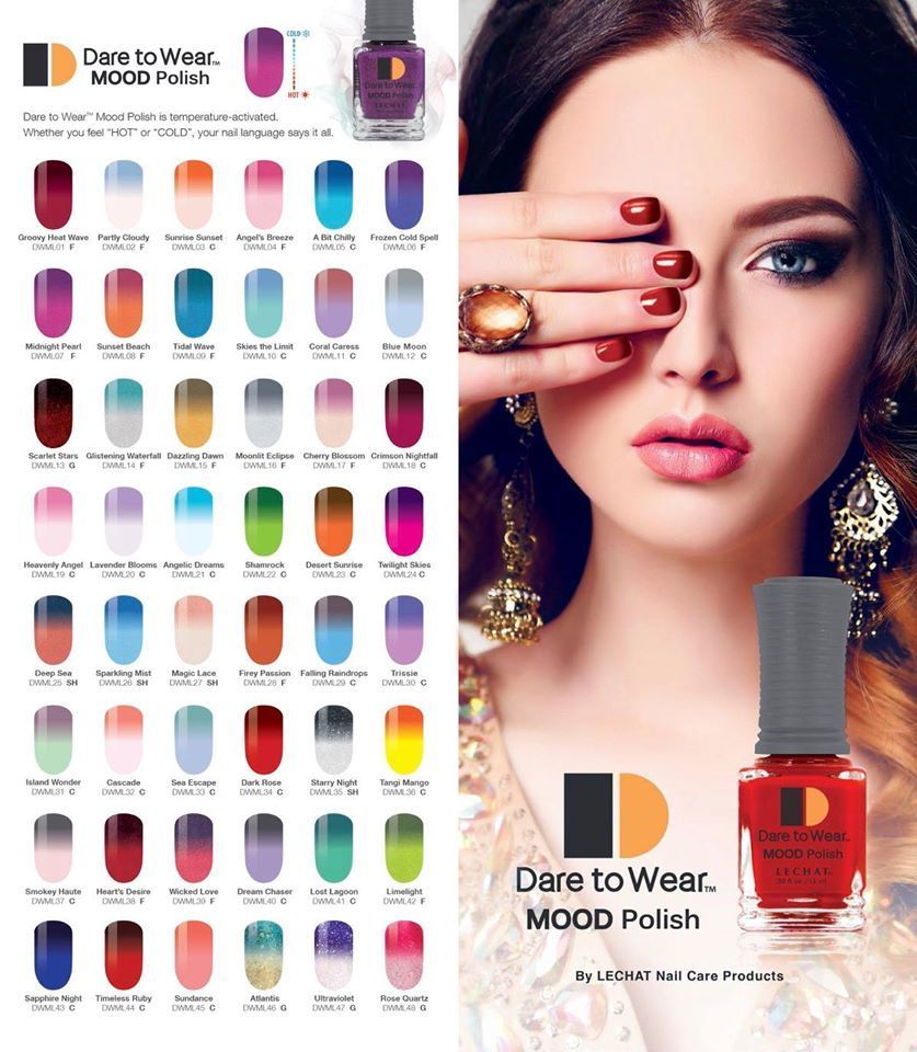 Dare To Wear MOOD COLORS Regular Nail Polish Mood Changing Four