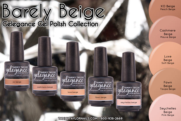 Tammy Taylor -Barely Beige Collection Soak off Gel color - 5 COLORS –  Four Seasons Beauty Supply