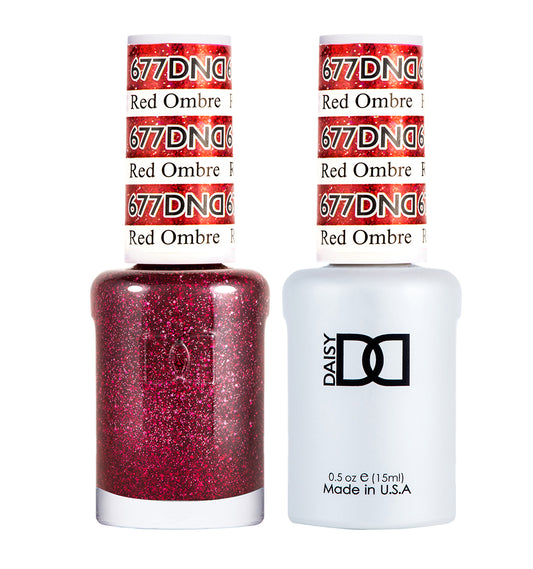 DND Gel Nail Polish Duo 677 - Red Ombre