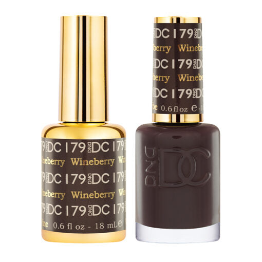 DND DC Duo Gel & Nail Polish 179 - Wineberry