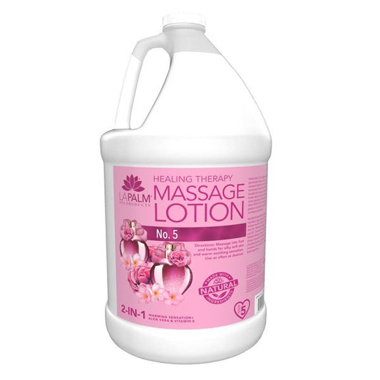 LAPALM Product - 2 in 1 Healing Therapy Massage Lotion  No. 5 - 1 Gallon