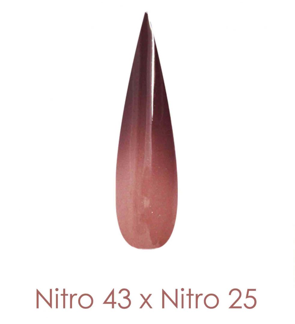 Nitro Dipping Powder - Set of 2 Ombre Colors 2oz/Jar - PERFECT PREY (NT043 X 025)