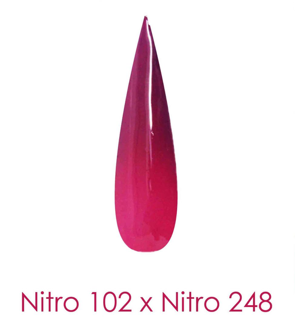 Nitro Dipping Powder - Set of 2 Ombre Colors 2oz/Jar - VACANT DANGER (NT102 X 248)