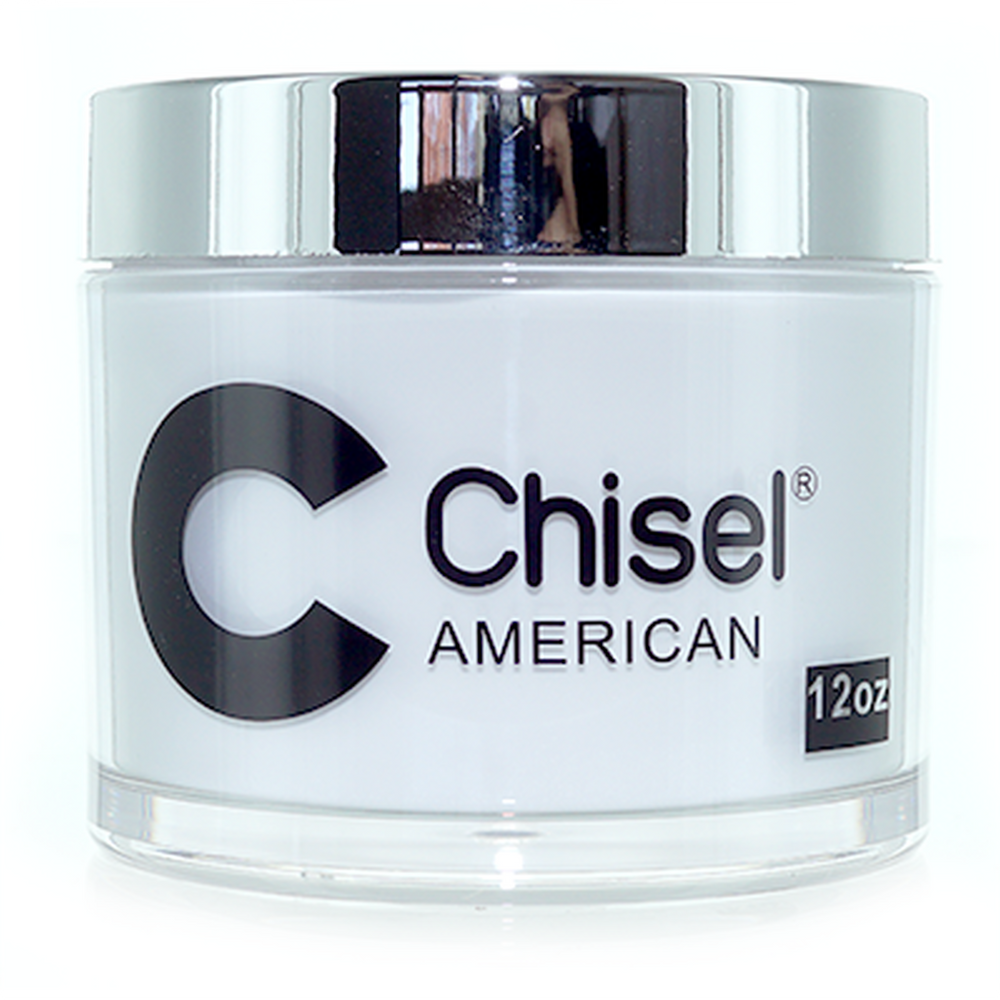 Chisel Nail Art Dipping/Acrylic 2in1 Powder - AMERICAN WHITE  Refill size 12oz