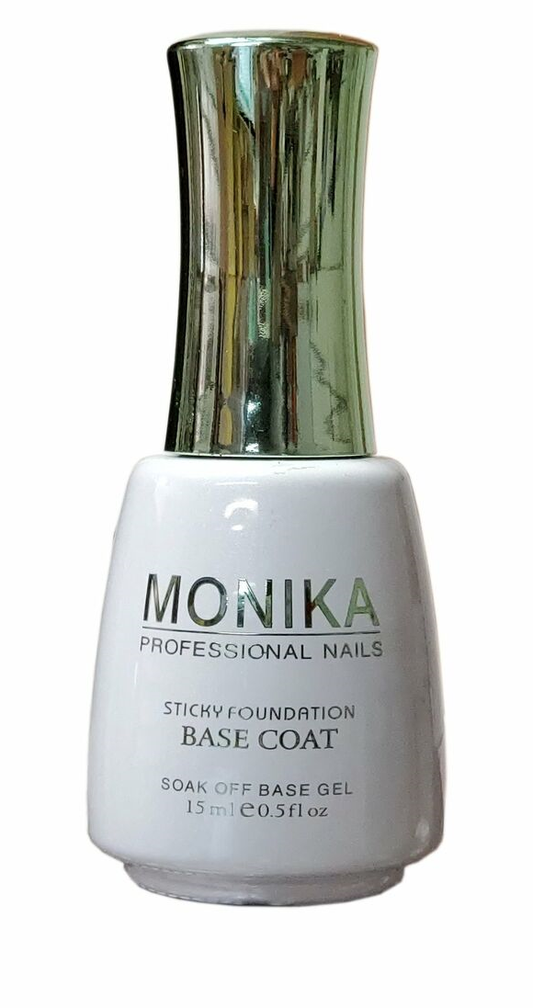MONIKA Professional - UV/LED Soak off Gel BASE COAT (Foundation)  -  0.5 fl.oz/15m