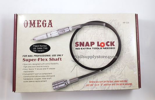 OMEGA - Nail Professional Super Flex Shaft Snap Lock Nail Drill 3/32" Shank