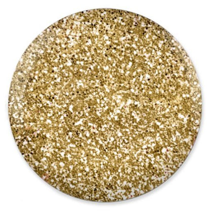 DND DC Platinum - Soak off Gel in Glitter Metallic Effect - #208 Golden