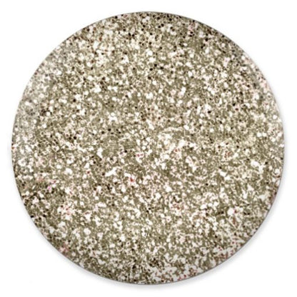 DND DC Platinum - Soak off Gel in Glitter Metallic Effect - #210 Champagne