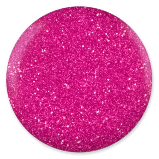 DND DC Platinum - Soak off Gel in Glitter Metallic Effect - #217 Deep Pink