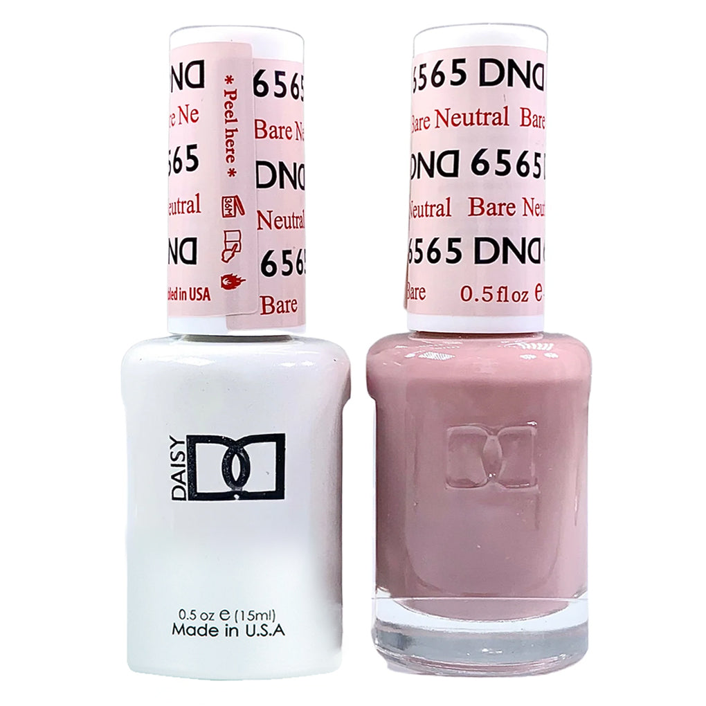 DND Matching Soak off Gel + Nail Polish - Bare Neutral #6565