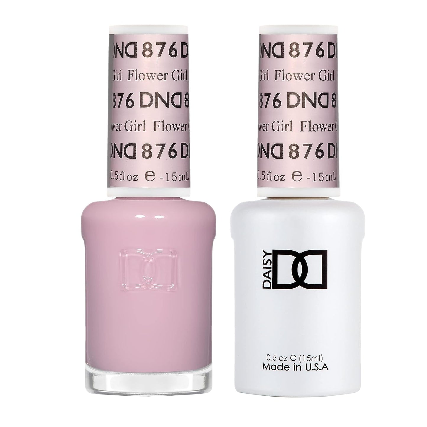 Set DND - Esmalte en gel y esmalte de uñas, 876 Flower Girl