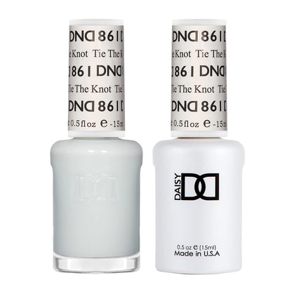 Set DND - Esmalte en gel y esmalte de uñas, 861 Tie The Knot