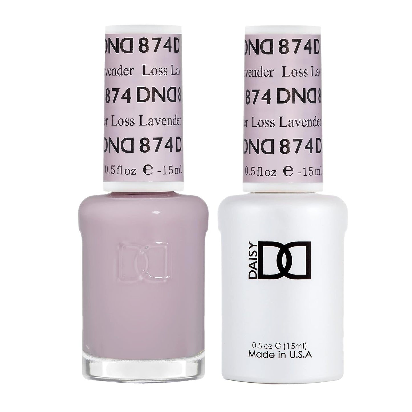 Set DND - Esmalte en gel y esmalte de uñas, 874 Loss Lavender