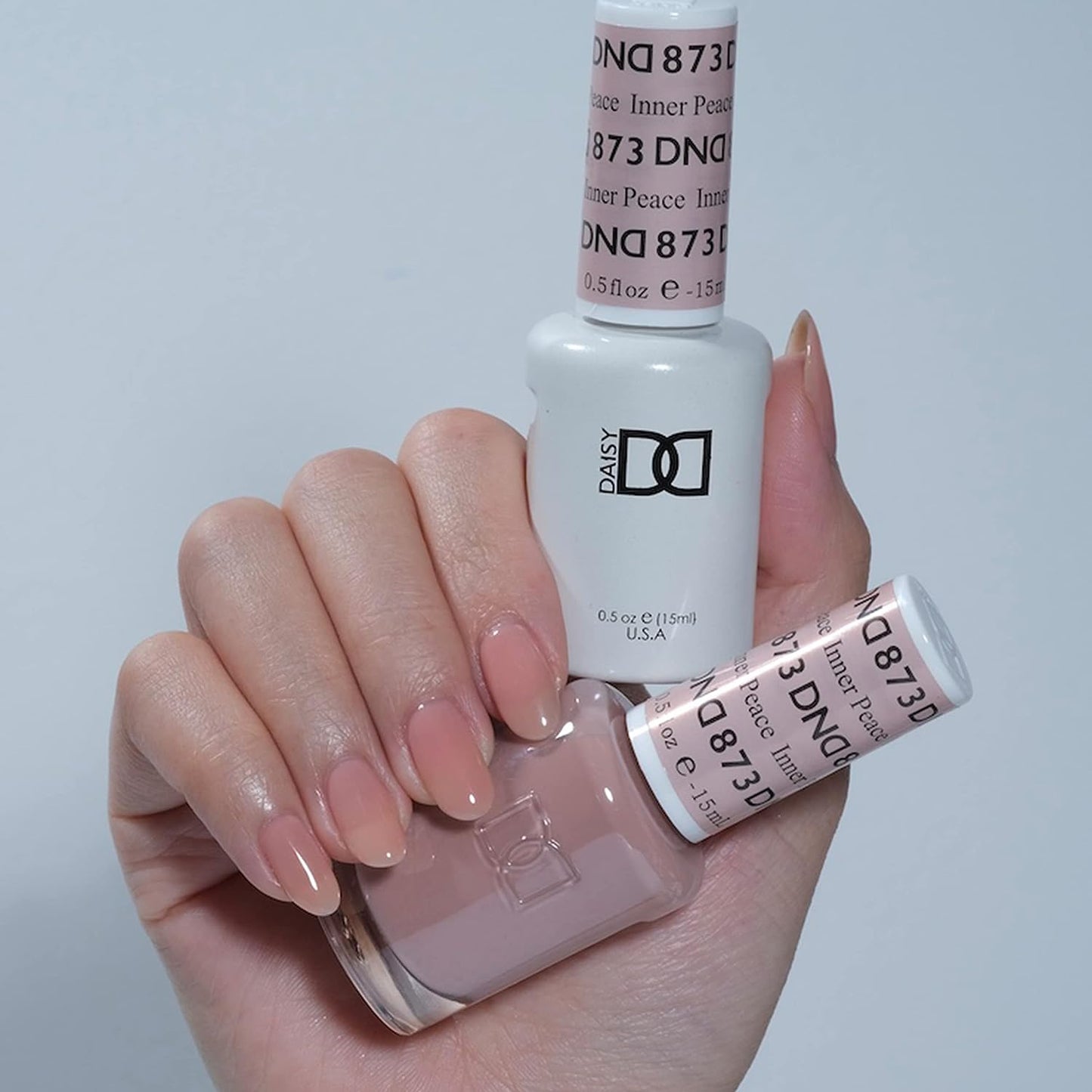 Set DND - Esmalte en gel y esmalte de uñas, 873 Inner Peace