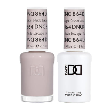 Set DND - Esmalte en gel y esmalte de uñas, 864 Nude Escape