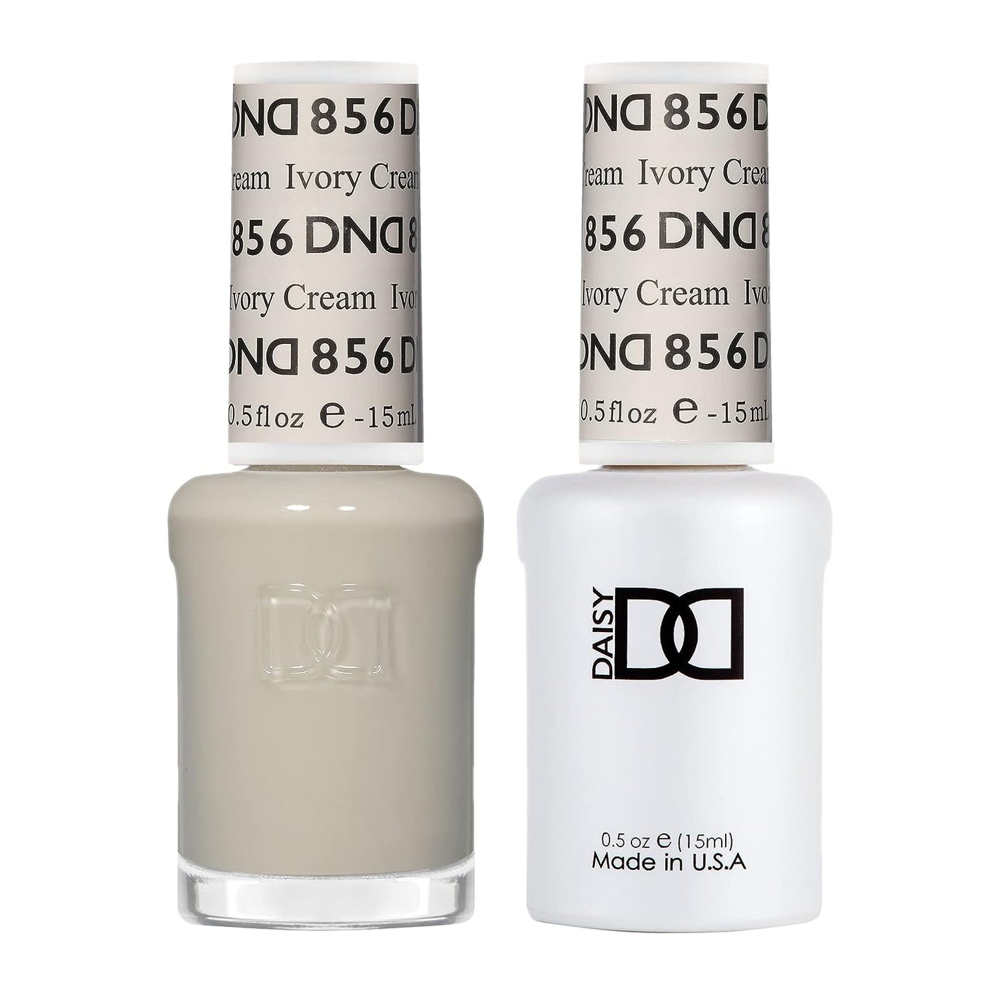 Set DND - Esmalte en gel y esmalte de uñas, 856 Crema Marfil