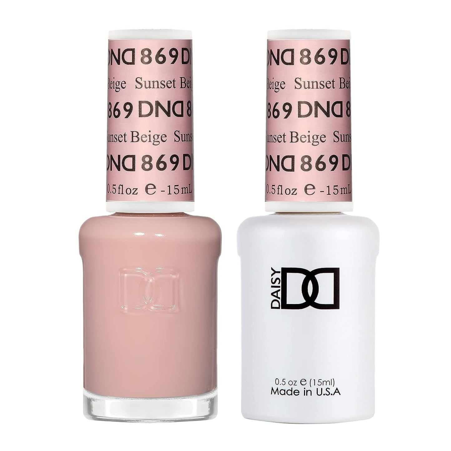 Set DND - Esmalte en gel y esmalte de uñas, 869 Sunset Beige