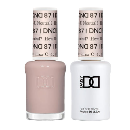 DND Gel Polish and Nail Polish 871 How Do U Neutral?