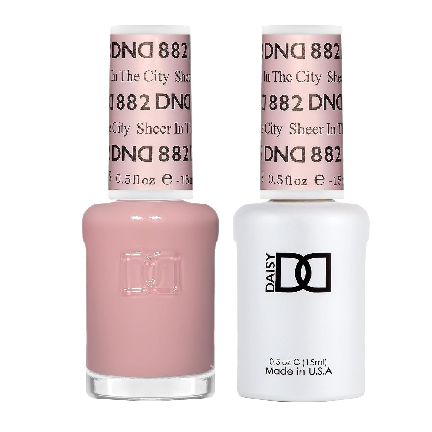 Set DND - Esmalte en gel y esmalte de uñas, 882 Sheer In The City