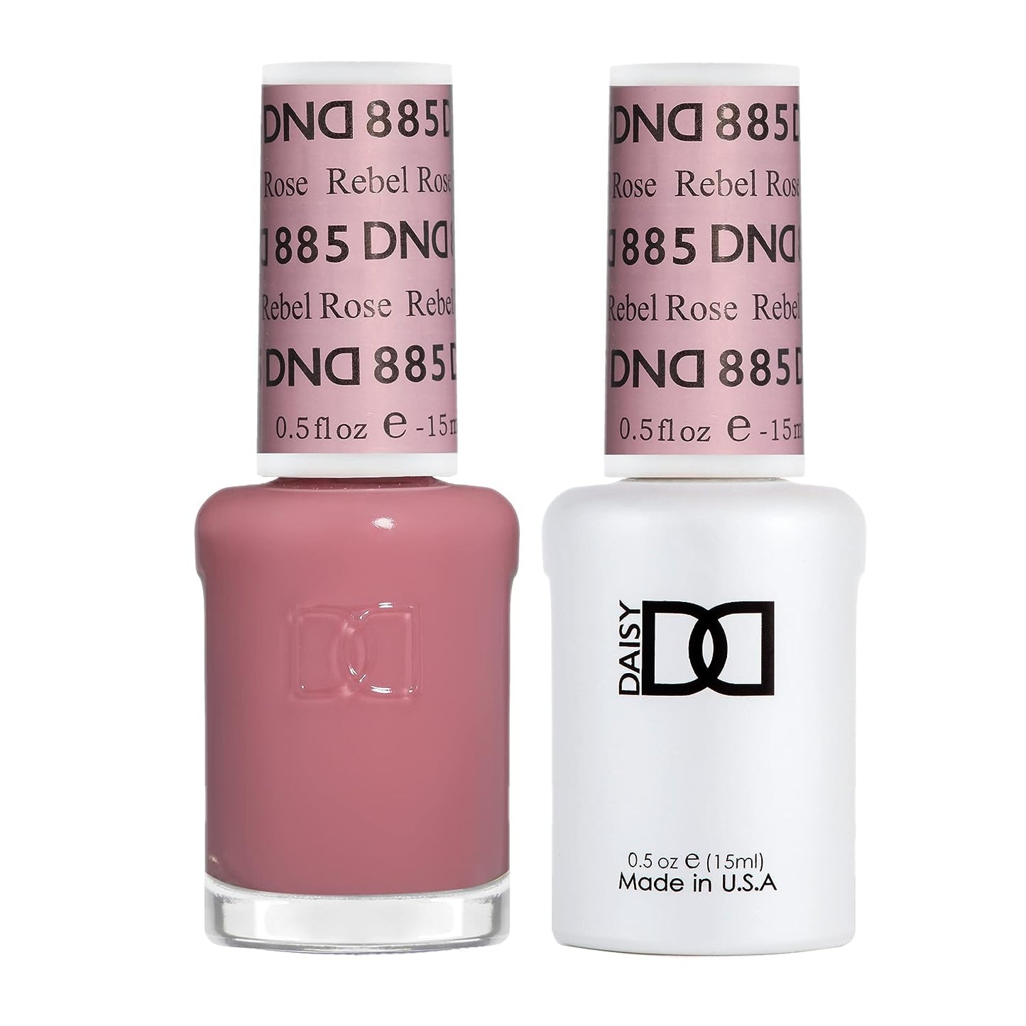 Set DND - Esmalte en gel y esmalte de uñas, 885 Rebel Rose