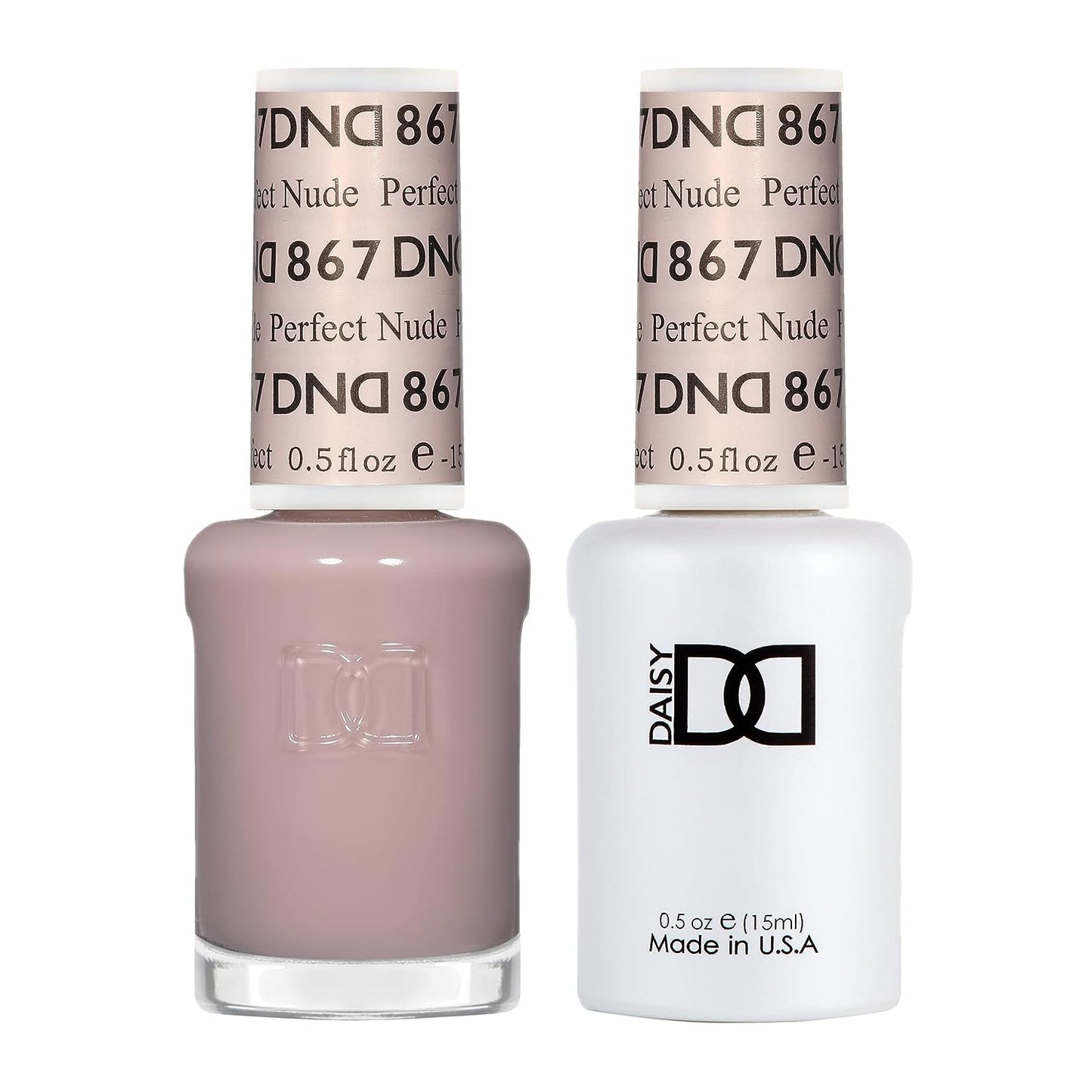 Set DND - Esmalte en gel y esmalte de uñas, 867 Perfect Nude