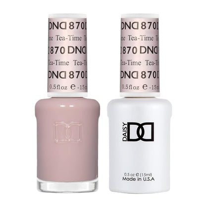 Set DND - Esmalte en gel y esmalte de uñas, 870 Tea-Time