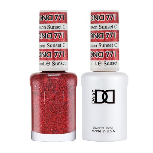 DND Duo Soak Off Gel & Nail Polish - Crimson Sunset #771