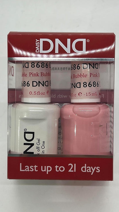 DND Matching Soak off Gel + Esmalte de uñas - Bubble Pink #8686