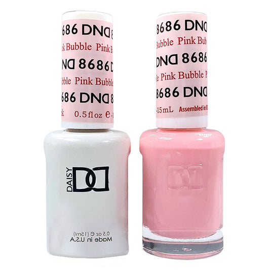DND Matching Soak off Gel + Esmalte de uñas - Bubble Pink #8686