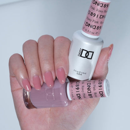 DND Gel Nail Polish Duo 891 - Rosy Pink