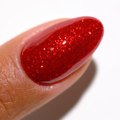 DND Gel Super Glitters  #898 Red Aura