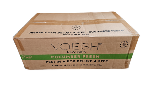 VOESH Deluxe Pedicure In A Box 4 In 1 (Case 50 packs) - Cucumber Fresh