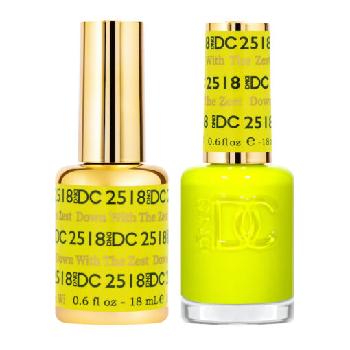 DND DC Premium set Gel Color a juego de esmalte de color - Down With The Zest #2518