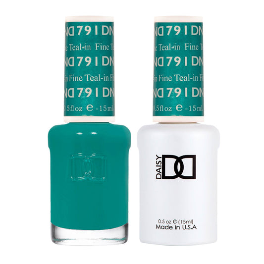 DND Duo Soak Off Gel & Nail Polish - Teal-in Fine #791