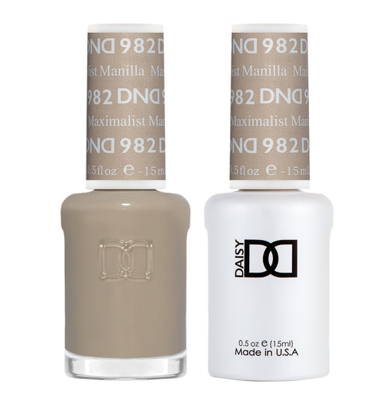 Set DND - Esmalte en gel y esmalte de uñas, 860 She's White? ¿Ella es rosa?