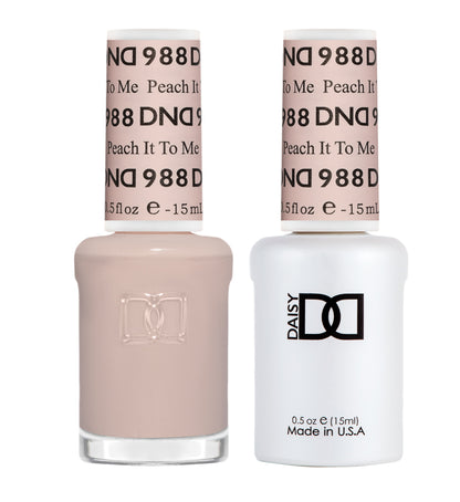 DND Set - Gel Polish and Nail Polish, Peach It To Me #988