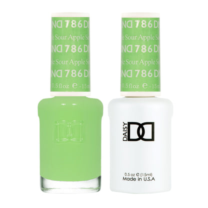 DND Duo Soak Off Gel & Nail Polish - Sour Apple #786