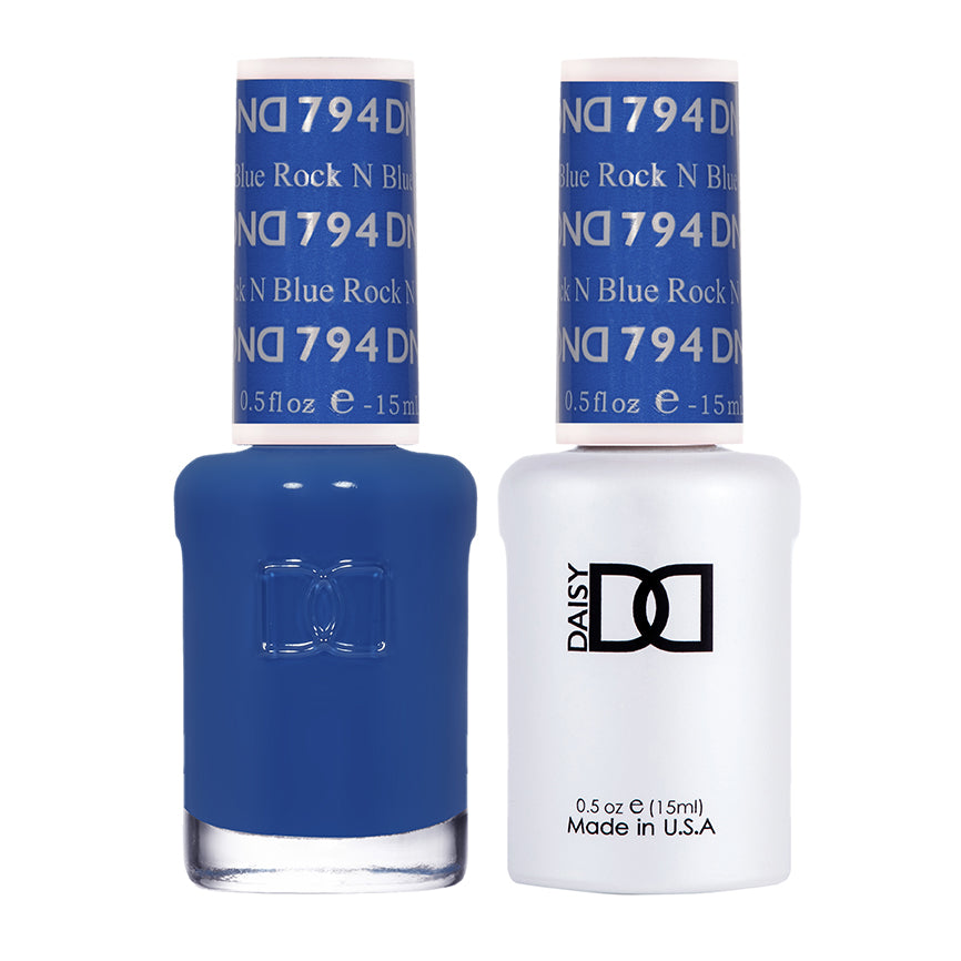 DND Duo Soak Off Gel & Nail Polish - Rock n Blue #794