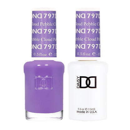 DND Duo Soak Off Gel & Nail Polish - Pebble Cloud #797