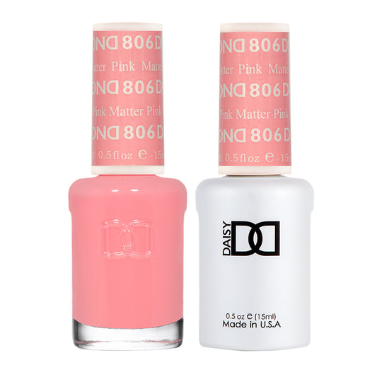 DND Duo Soak Off Gel & Nail Polish - Pink Matter #806