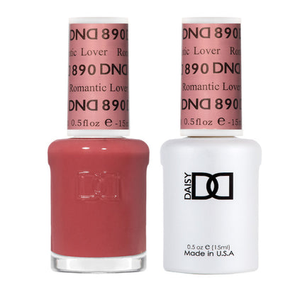 Set DND - Esmalte en gel y esmalte de uñas, 886 Pray For Peach