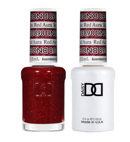 DND Gel Super Glitters  #898 Red Aura