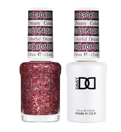 DND Gel Super Glitters  #906 Colorful Dream