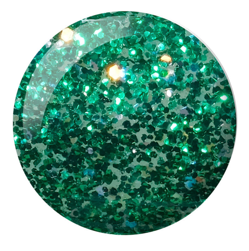 DND Gel Super Glitters  #908 Green Aura