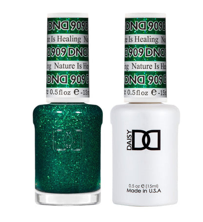 Set DND - Esmalte en gel y esmalte de uñas, 886 Pray For Peach