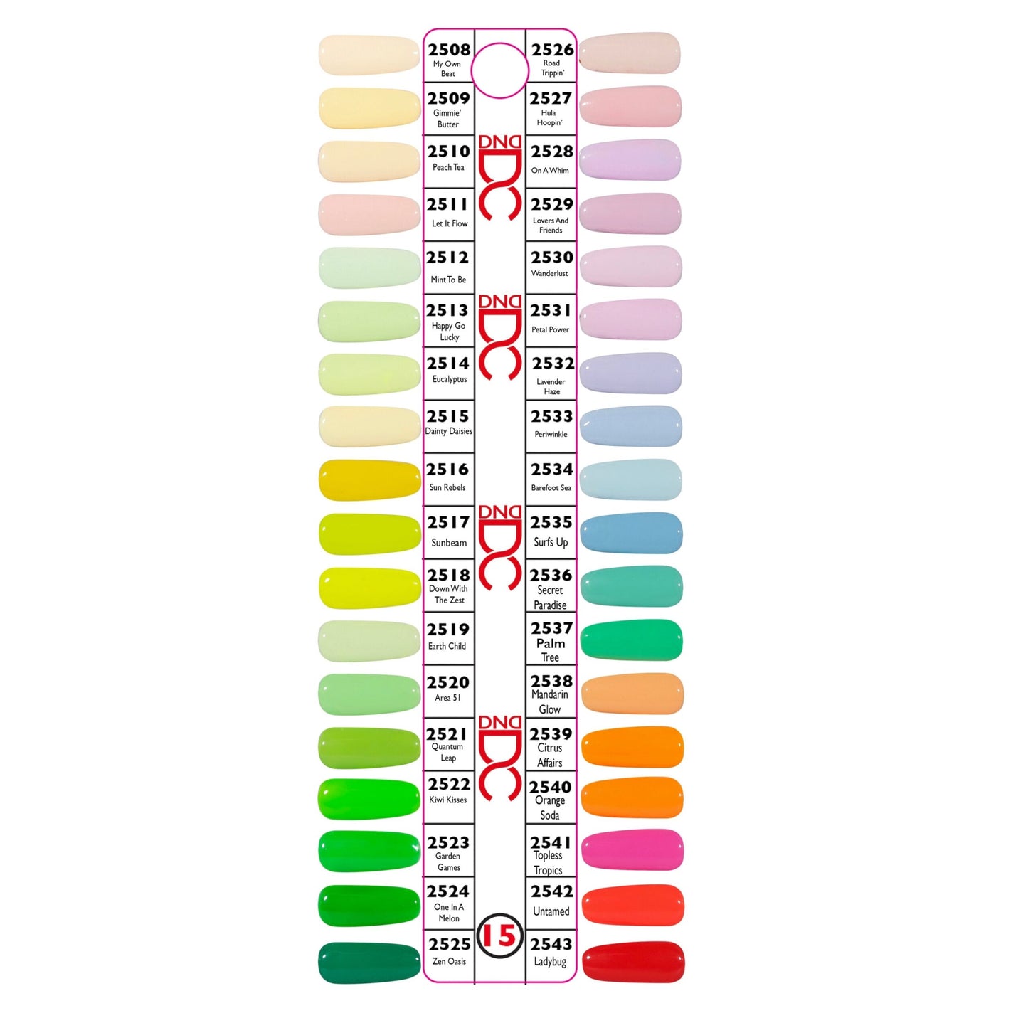 36 sets DND DC Duo Gel Color Collection FREE SPIRIT (Free Swatch) 18ml-0.6fl.oz